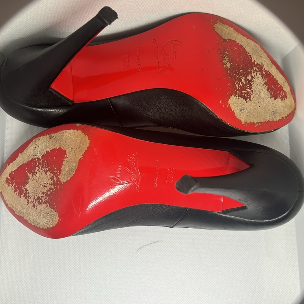 Christian Louboutin Altadama 100 Peep-Toe Pumps - Size 37.5 - Not Authenticated - Picture 2 of 5